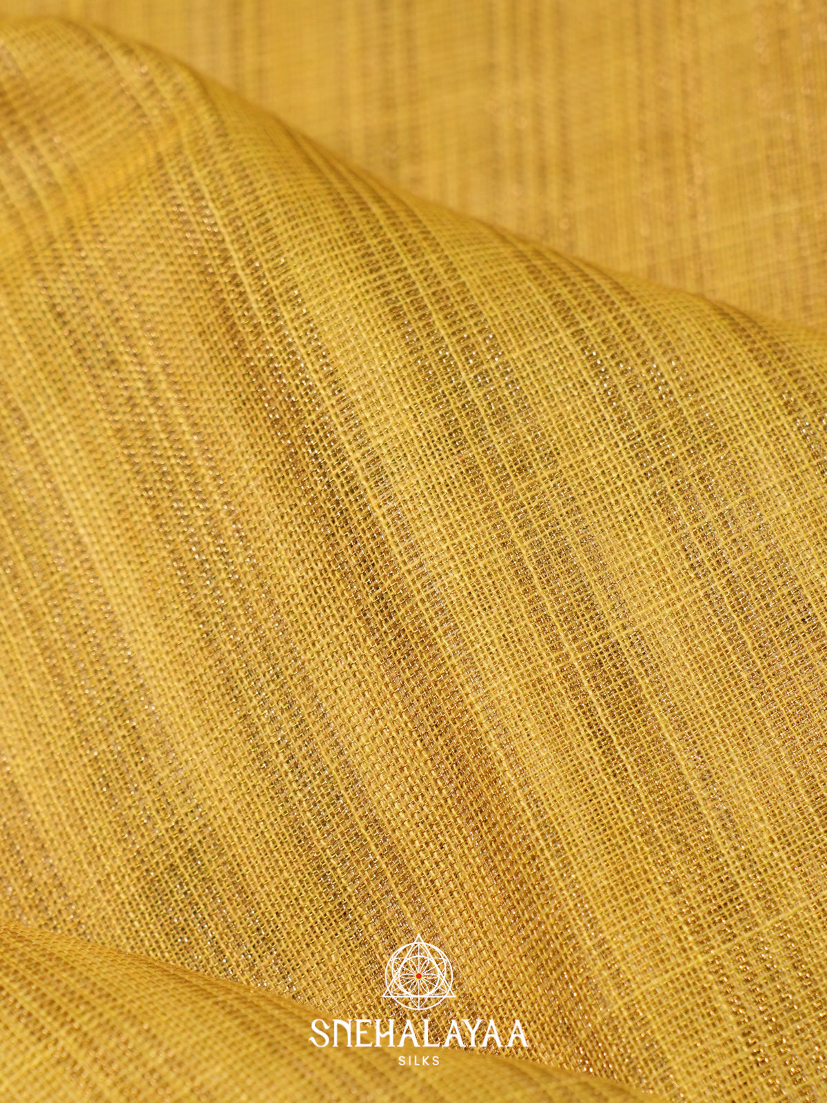 Yellow Linen Saree