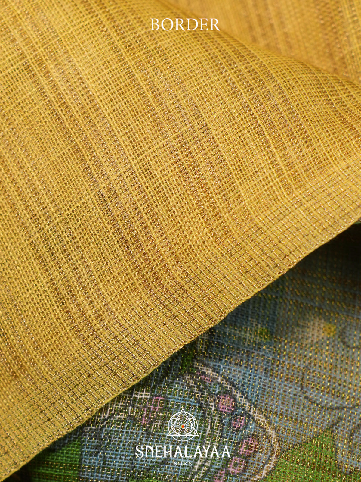 Yellow Linen Saree