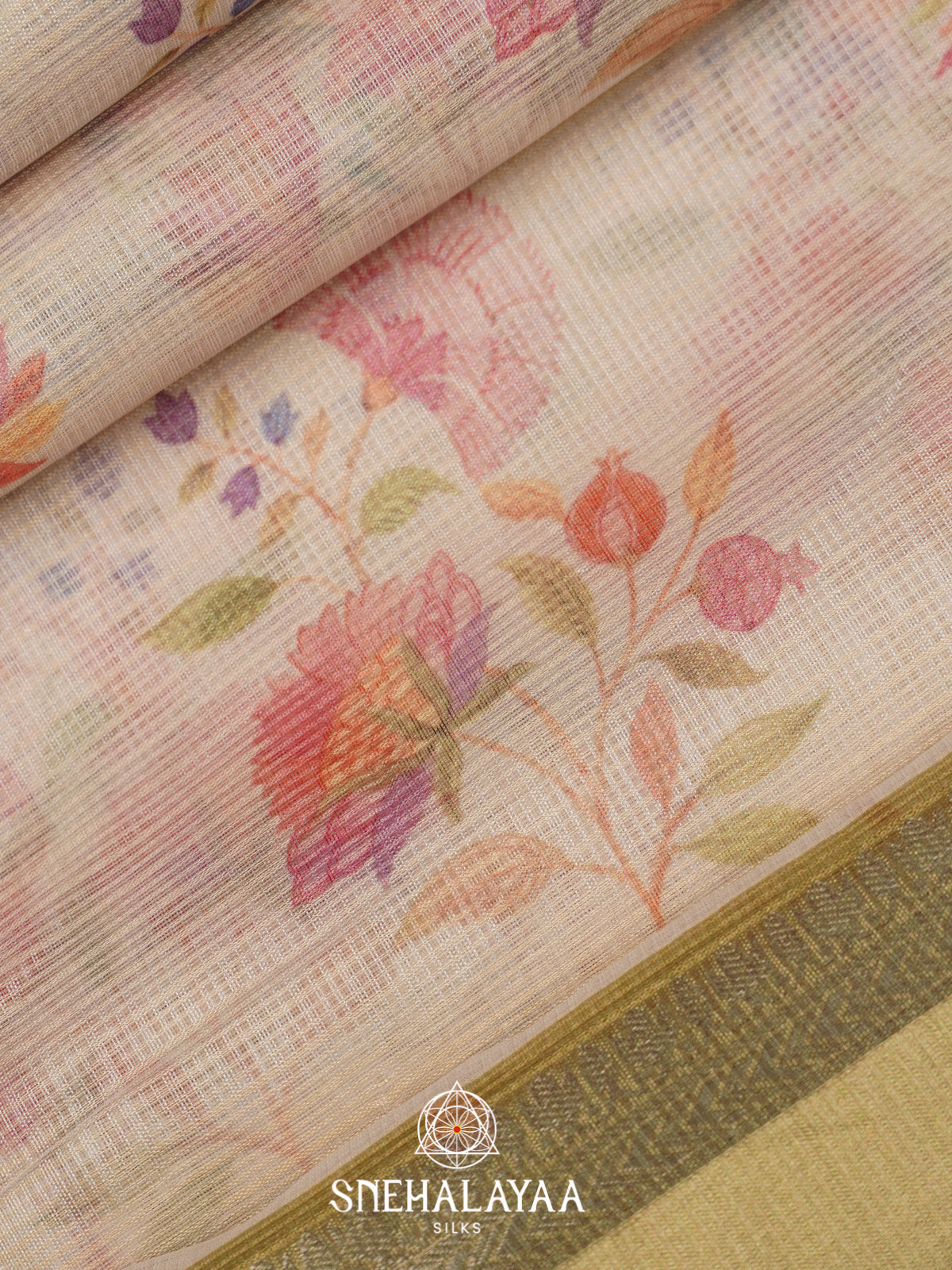 Pale Yellow With Yellow Border Kota Saree