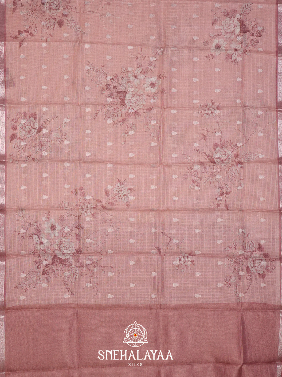 Pale Pink Kota Saree
