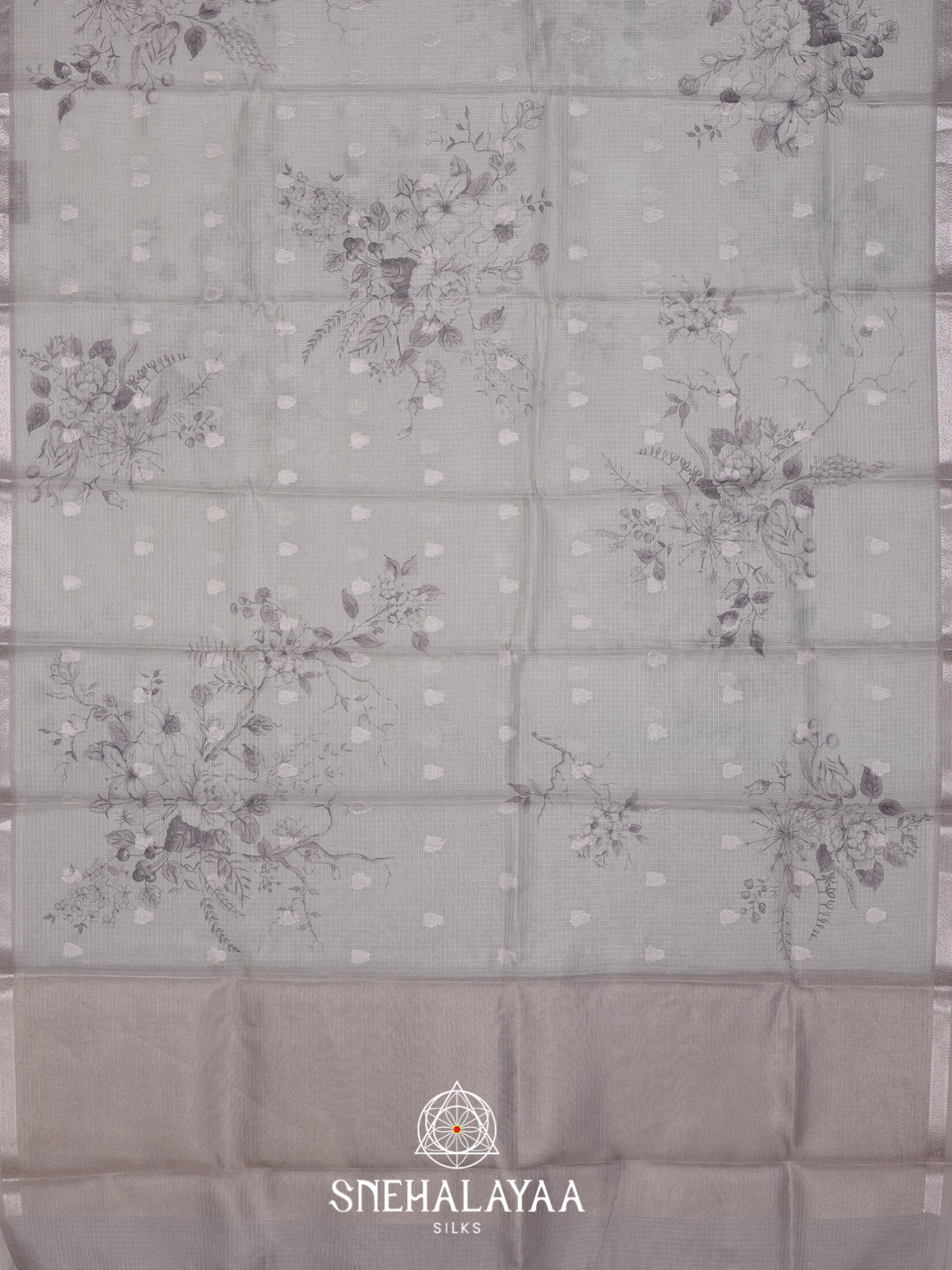Grey Kota Saree