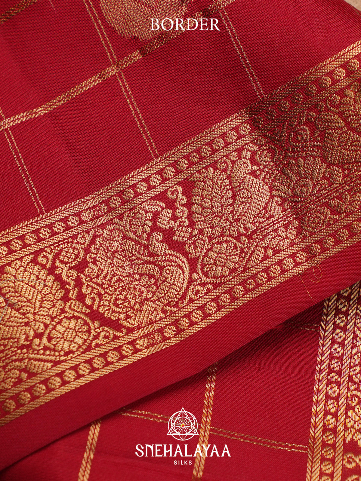 Cream Soft Silk Saree