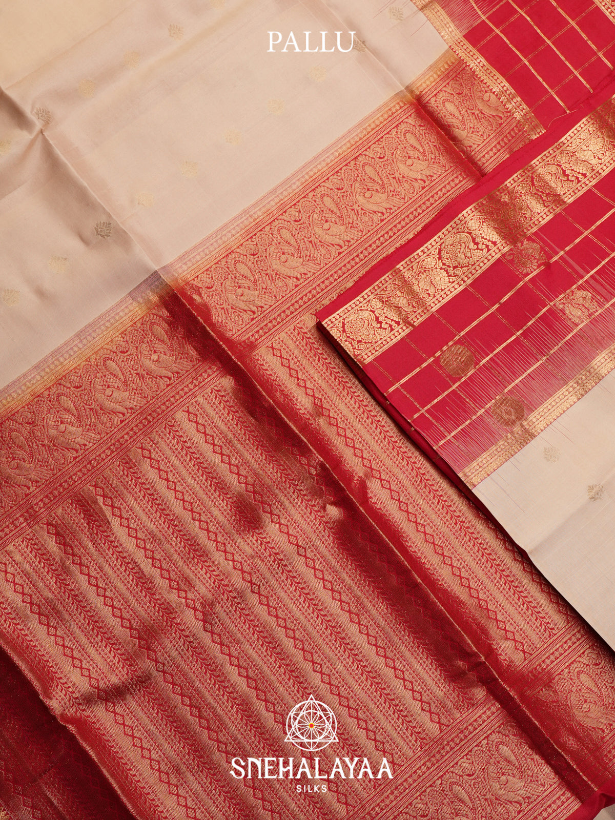Cream Soft Silk Saree