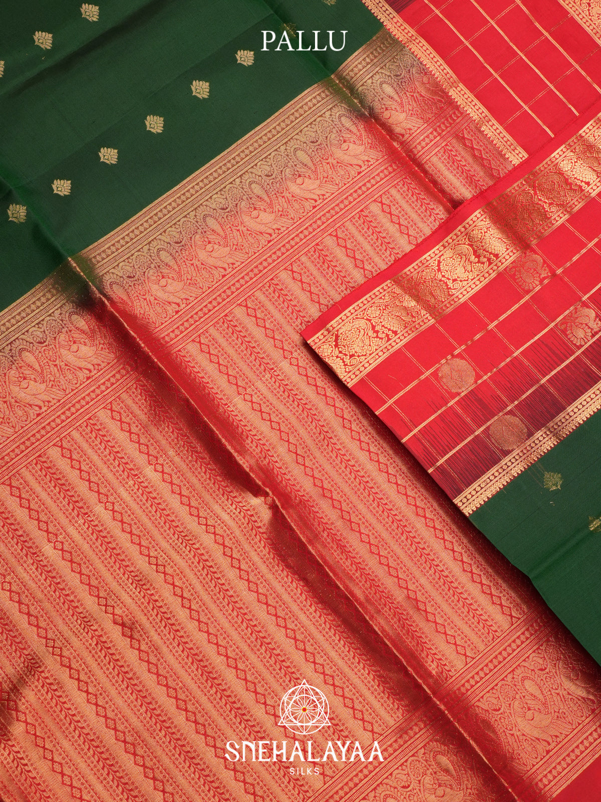 Parrot Green Soft Silk Saree