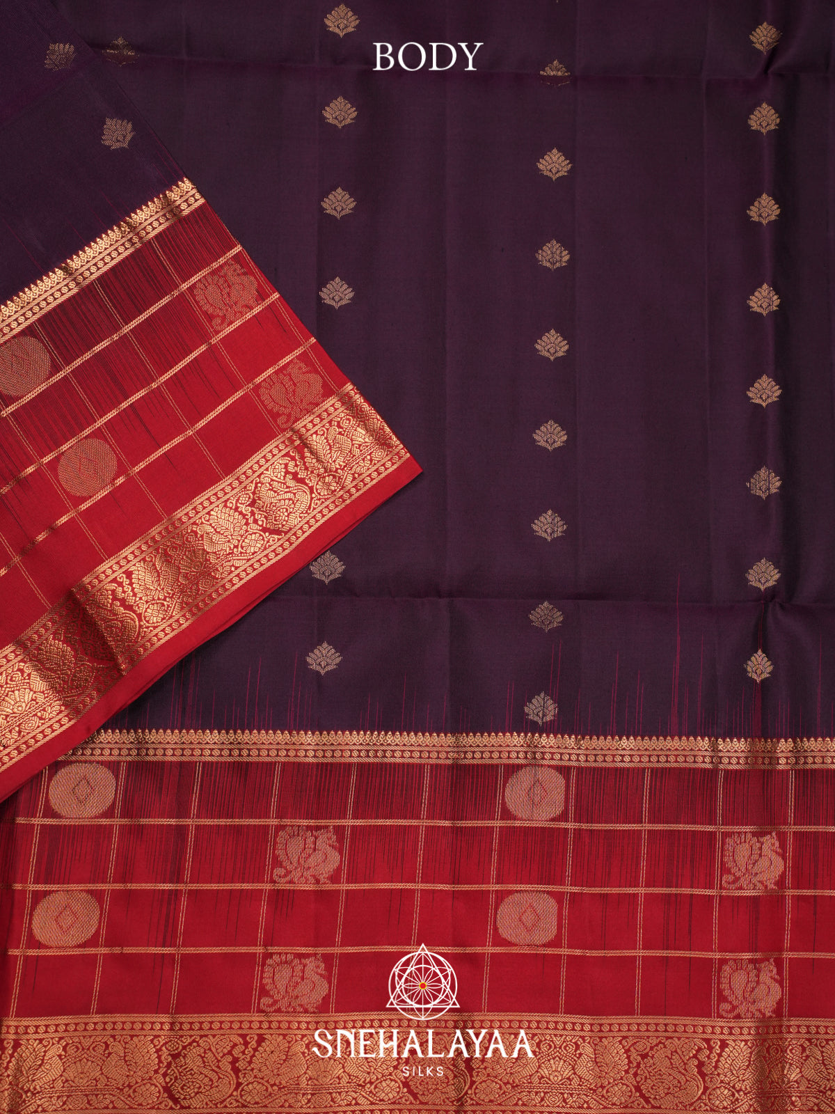 Wine Soft Silk Saree
