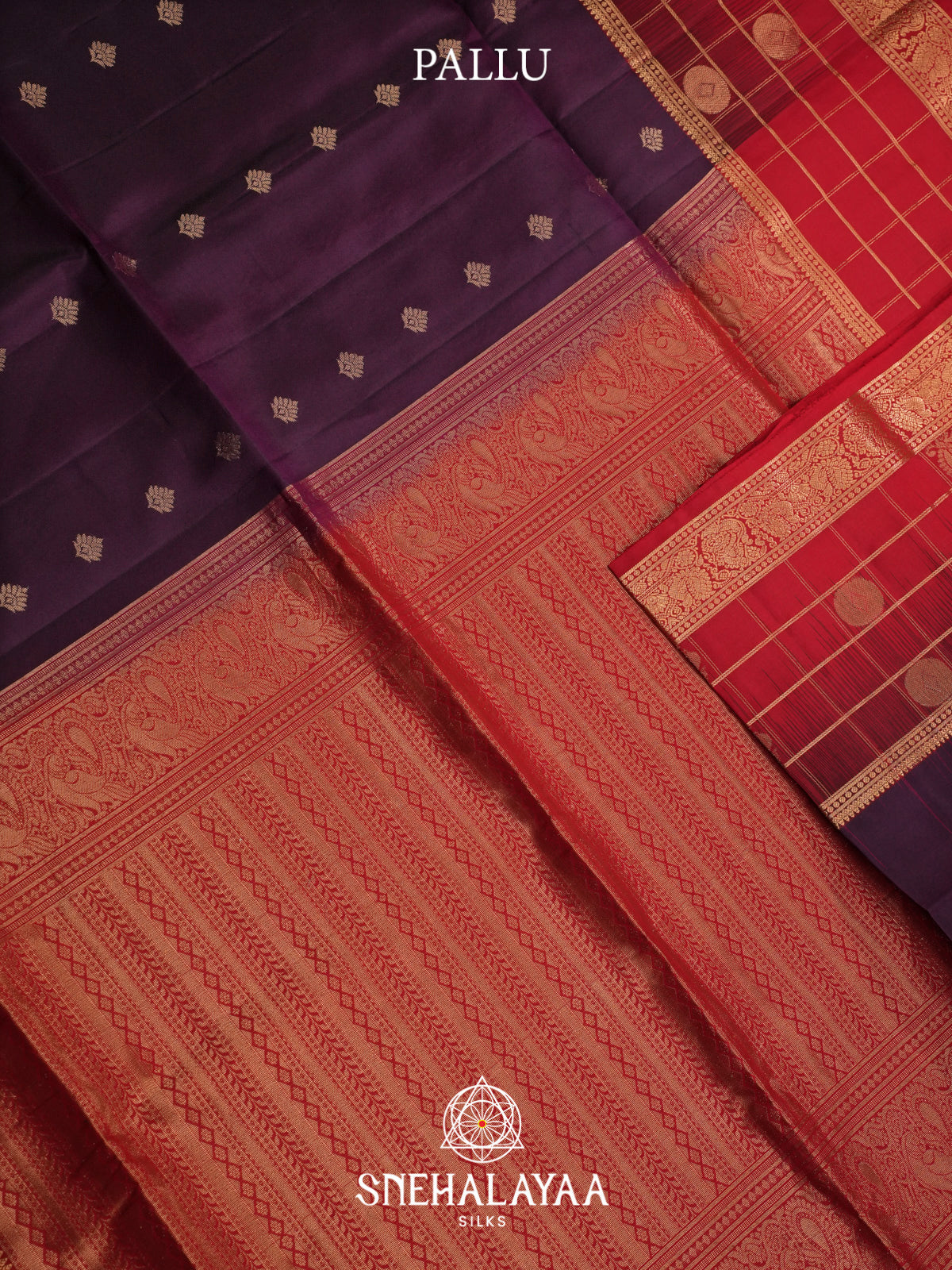 Wine Soft Silk Saree