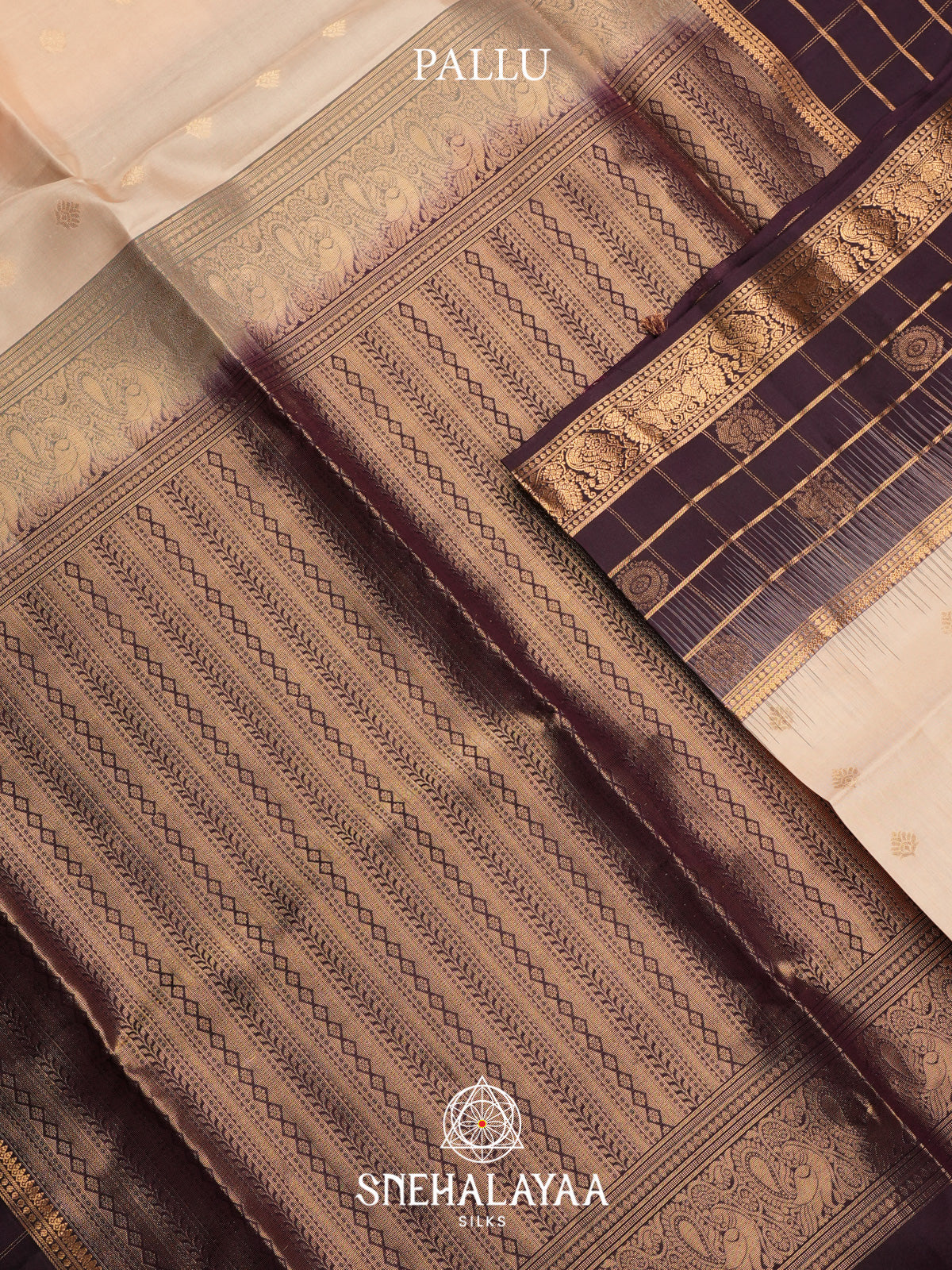 Cream Soft Silk Saree