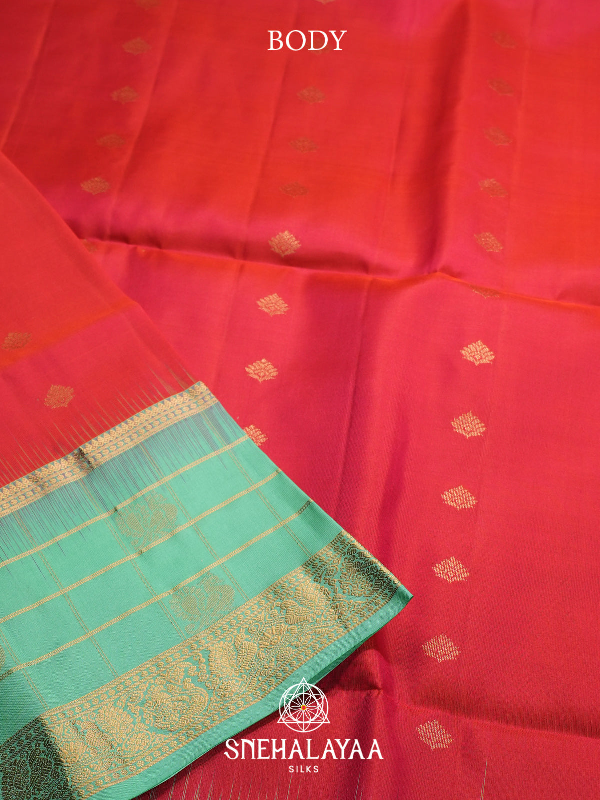 Ruby Red Soft Silk Saree