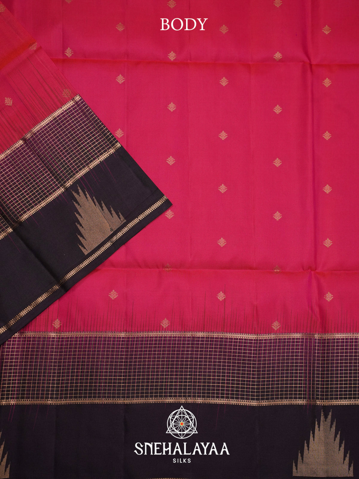 Ruby Red Soft Silk Saree