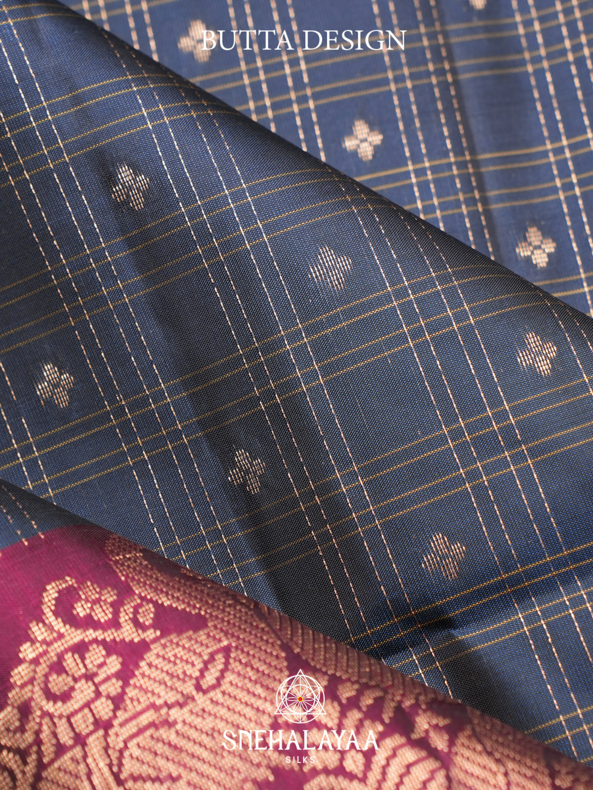 Ink Blue Soft Silk Saree