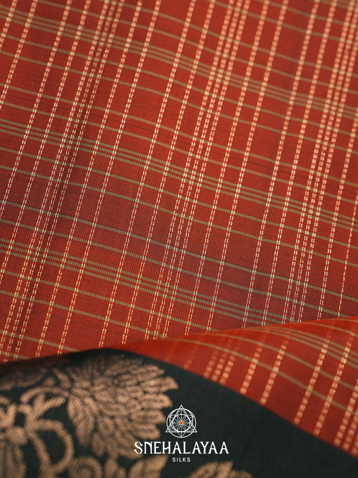 Burnt Orange Soft Silk Saree