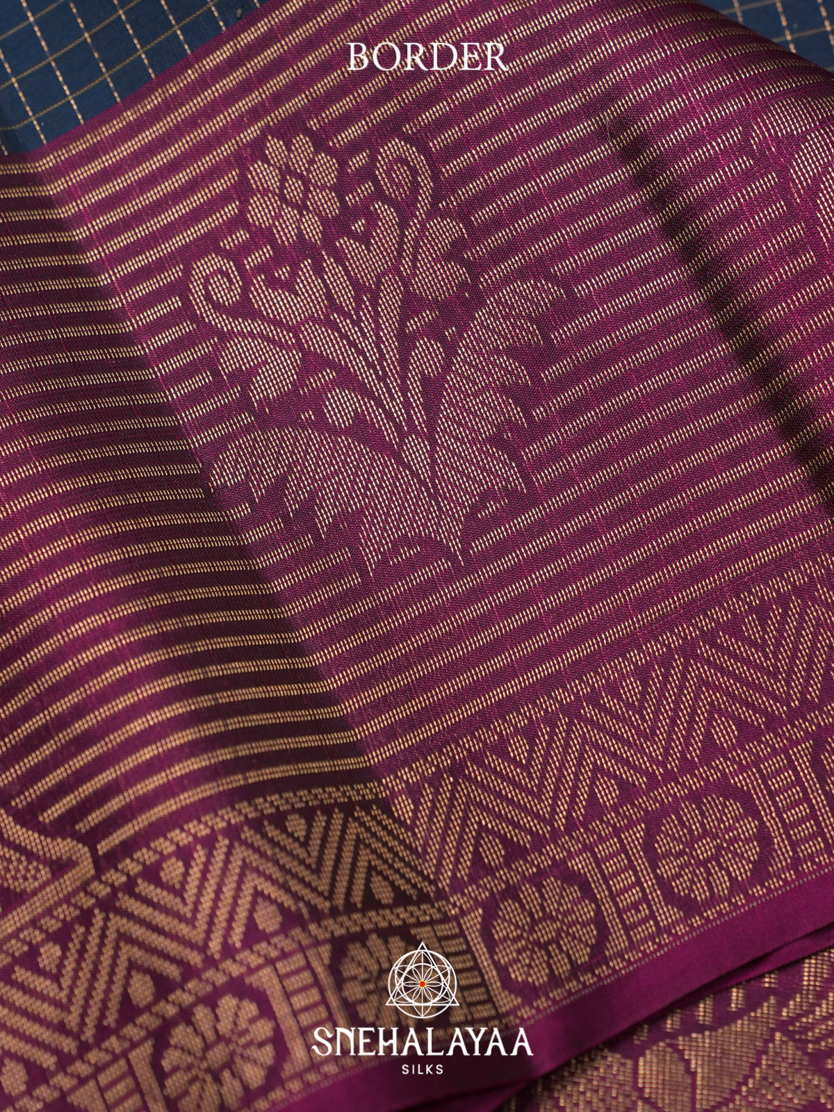 Ink Blue Soft Silk Saree