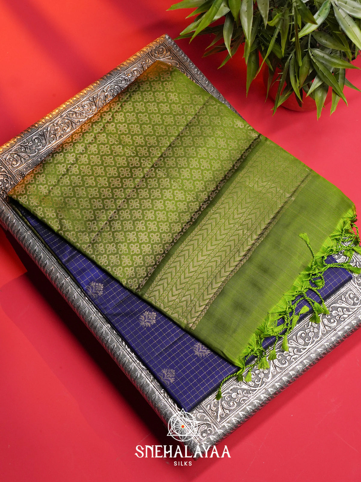 Navy Blue Soft Silk Saree