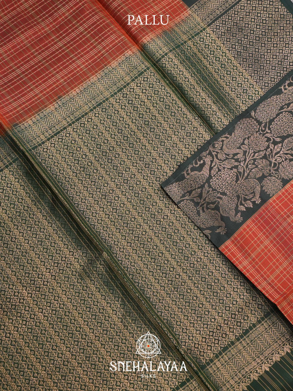 Burnt Orange Soft Silk Saree