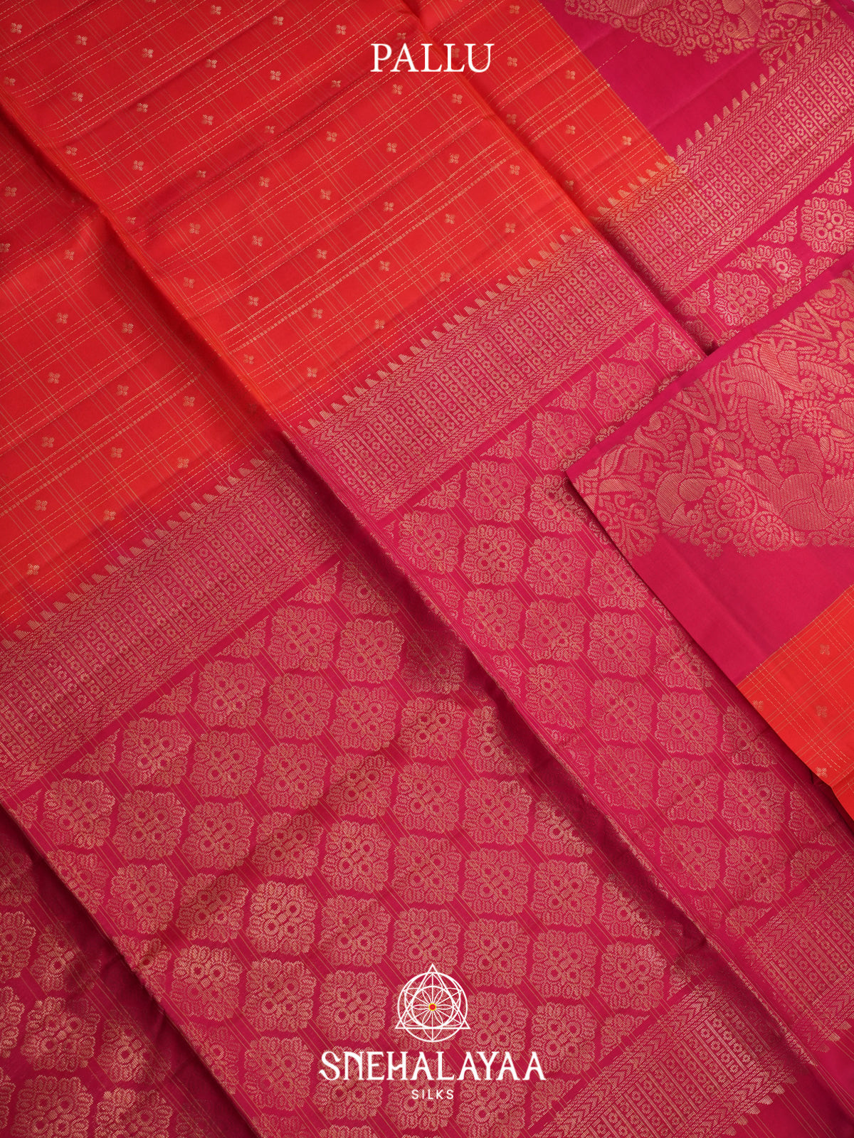 Rust Orange Soft Silk Saree