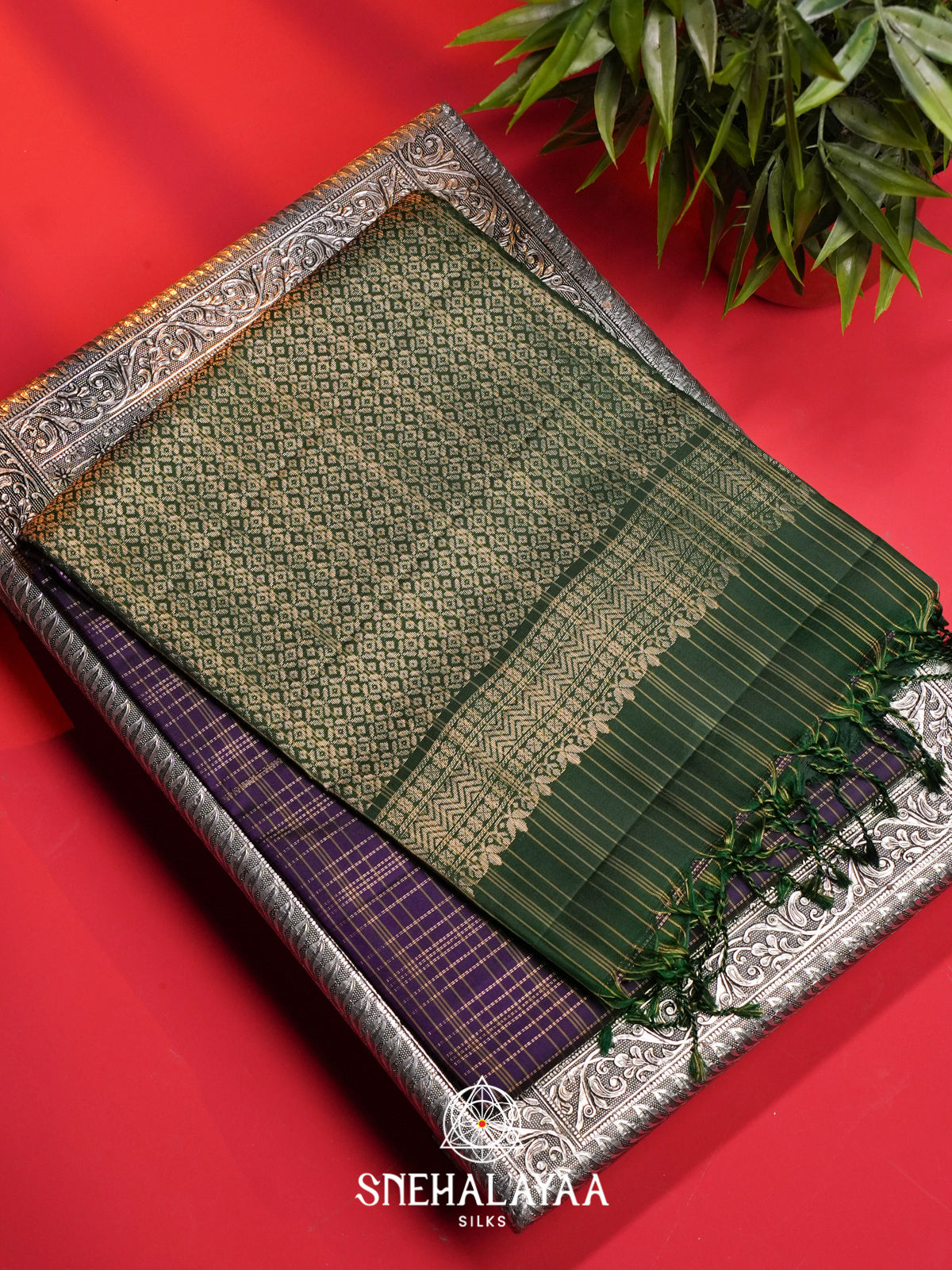 Purple Soft Silk Saree