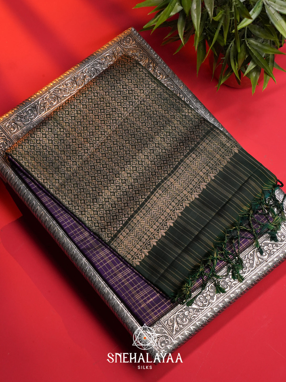 Purple Soft Silk Saree