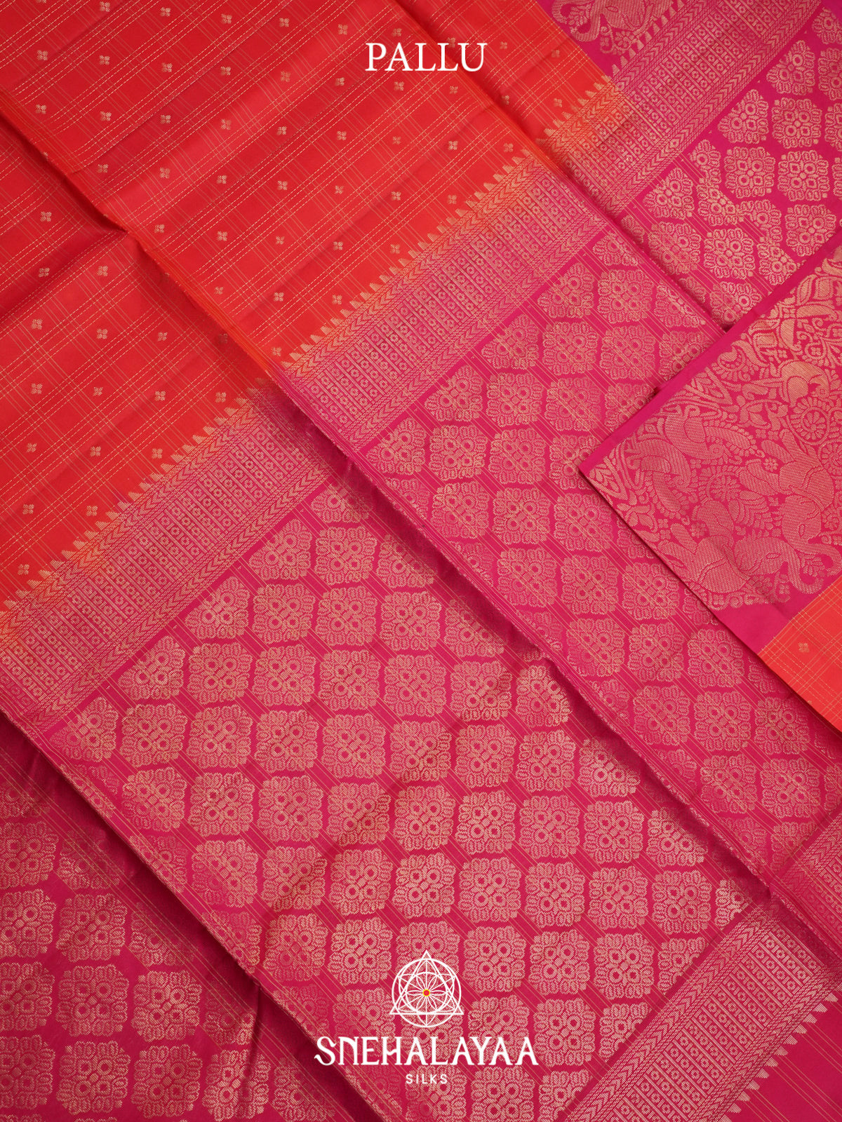 Ruby Red Soft Silk Saree