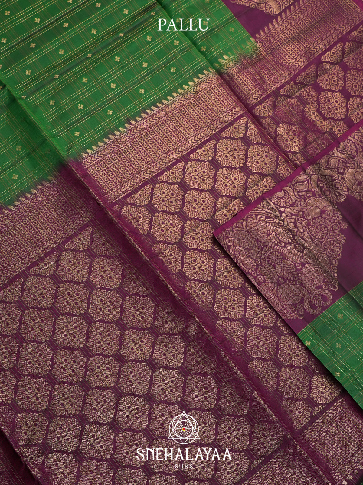 Parrot Green Soft Silk Saree
