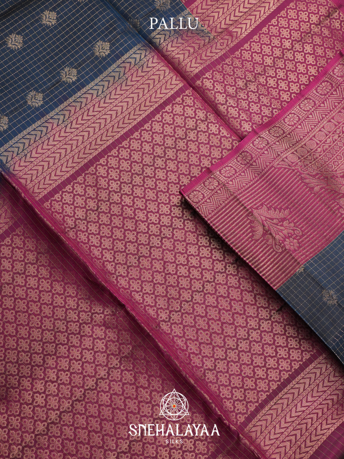 Midnight Blue Soft Silk Saree