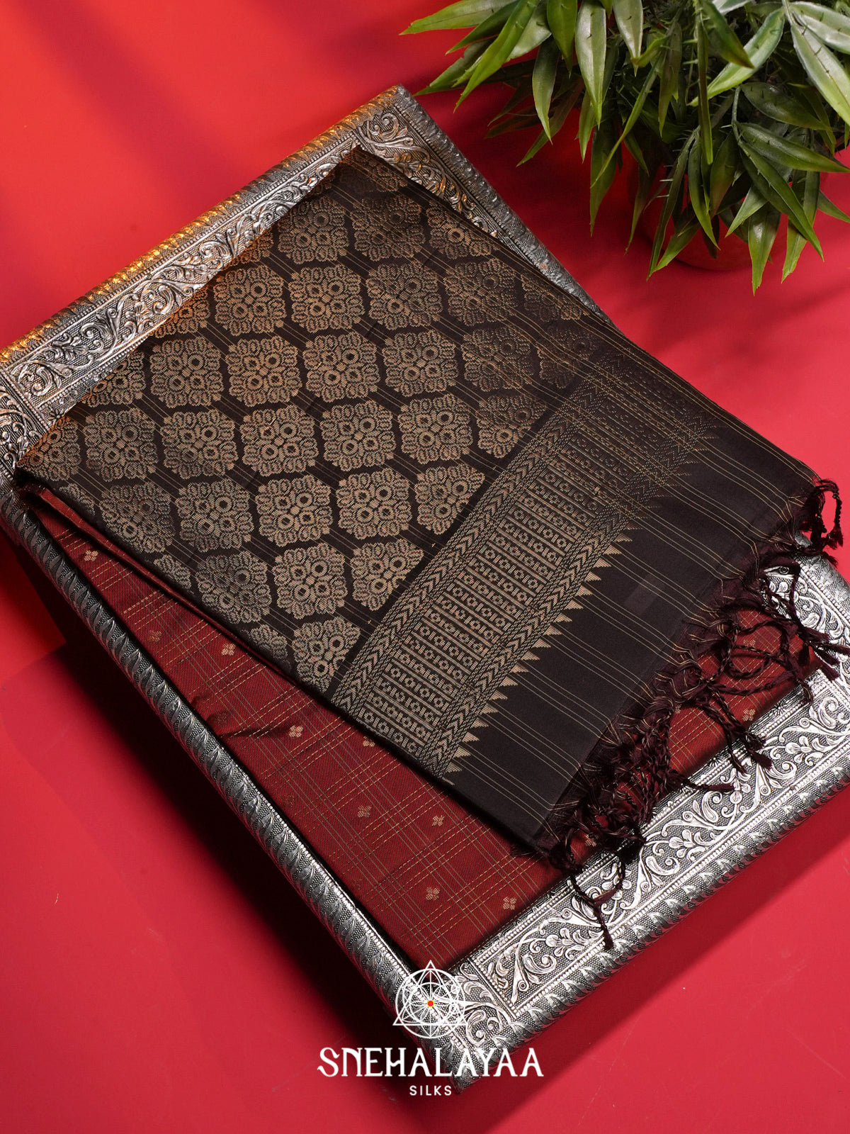 Brown Soft Silk Saree