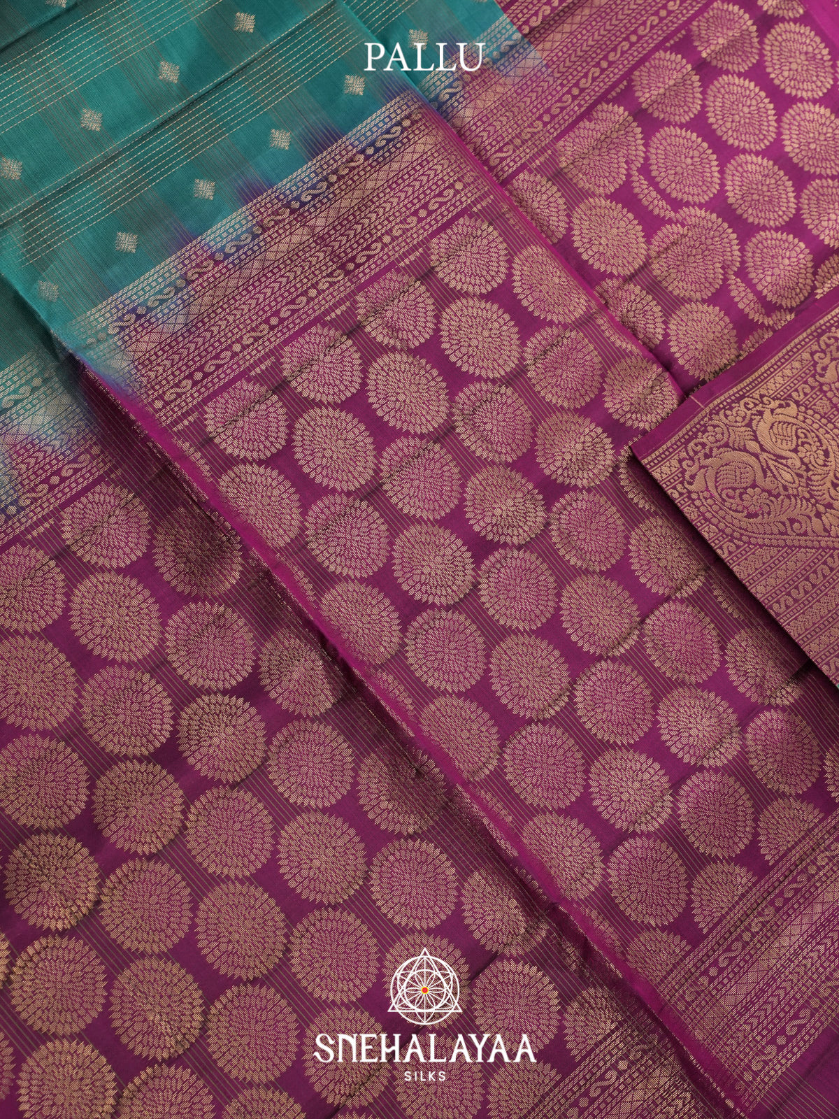 Teal Green Soft Silk Saree