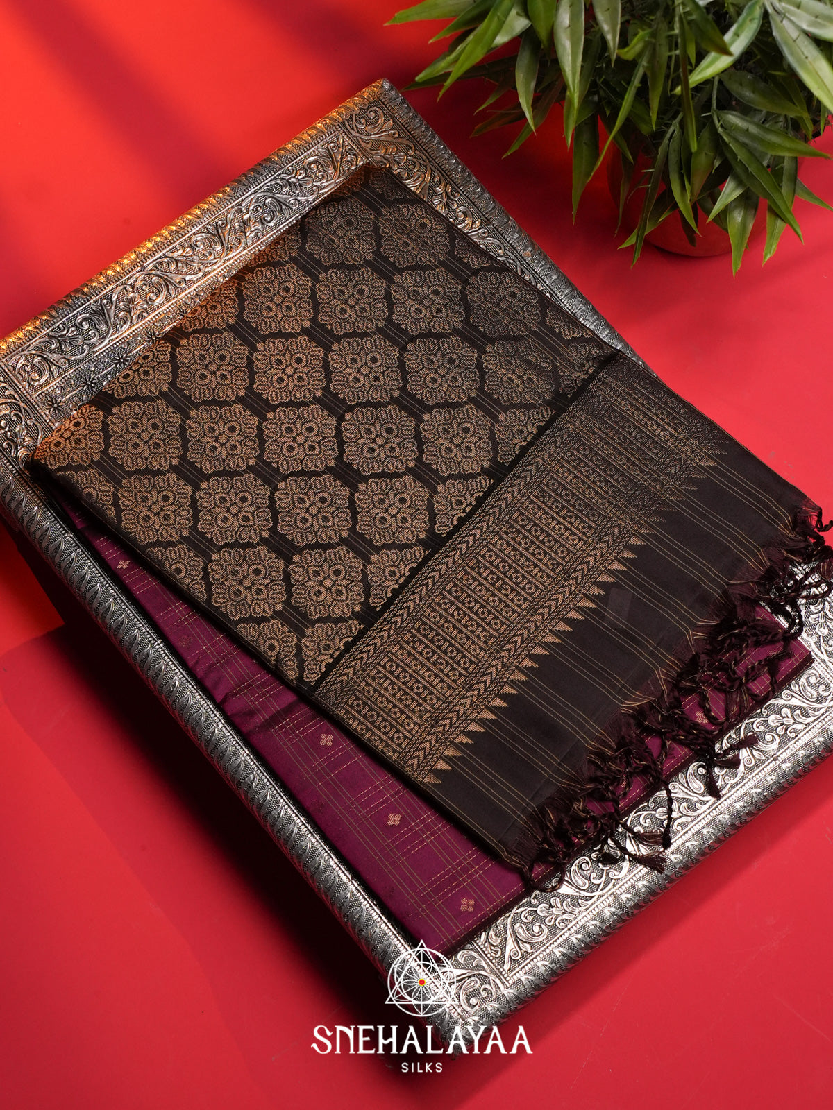 Magenta Soft Silk Saree