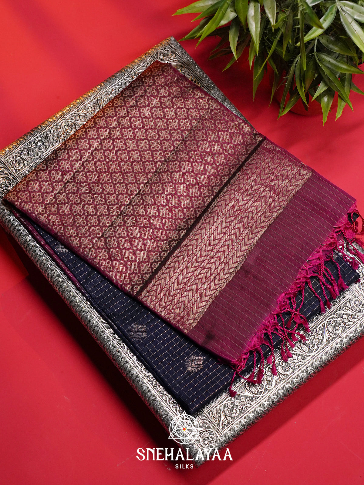 Purple Soft Silk Saree