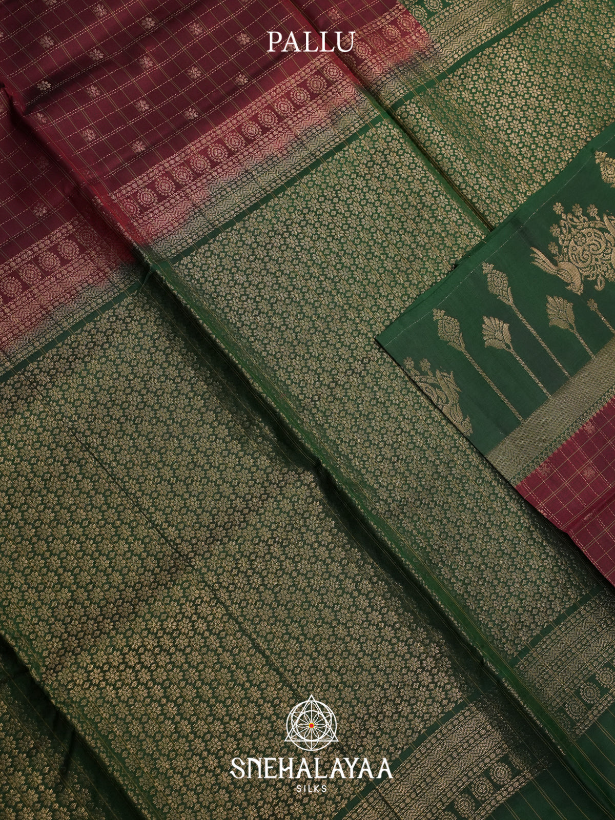 Maroon Soft Silk Saree
