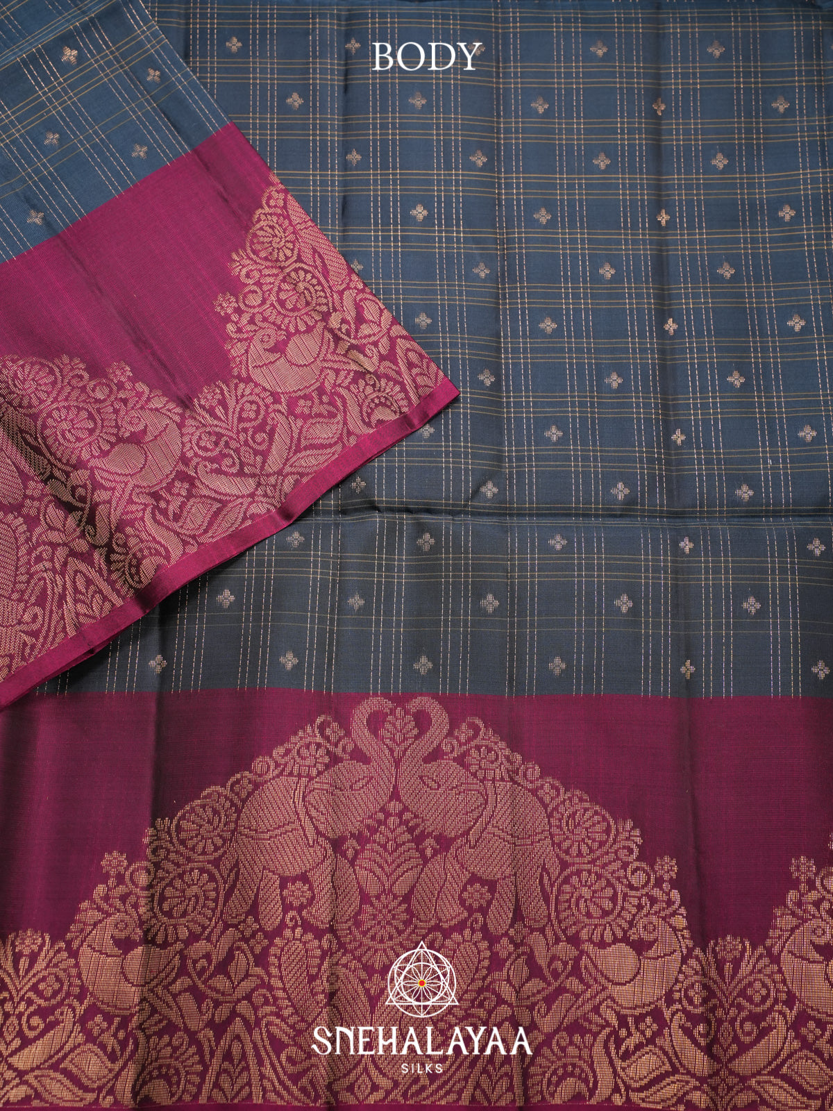 Blue Soft Silk Saree