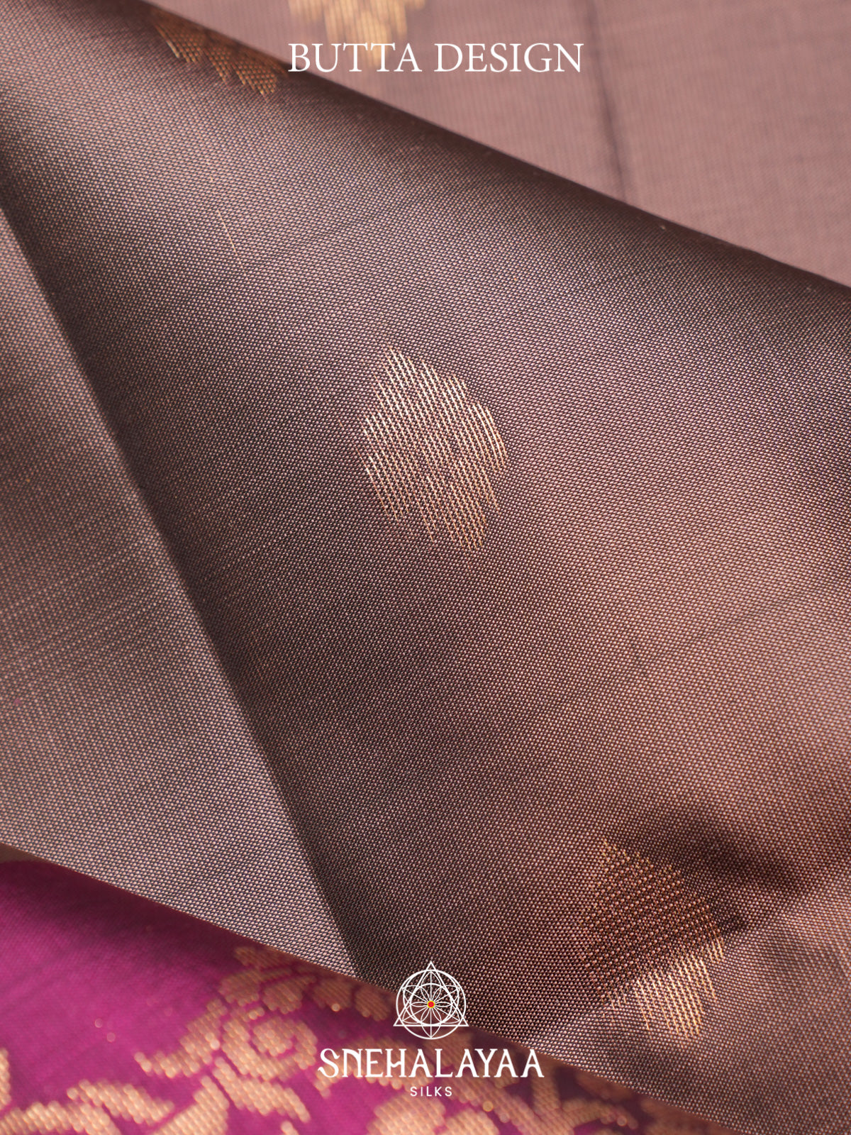 Mauve Brown Soft Silk Saree