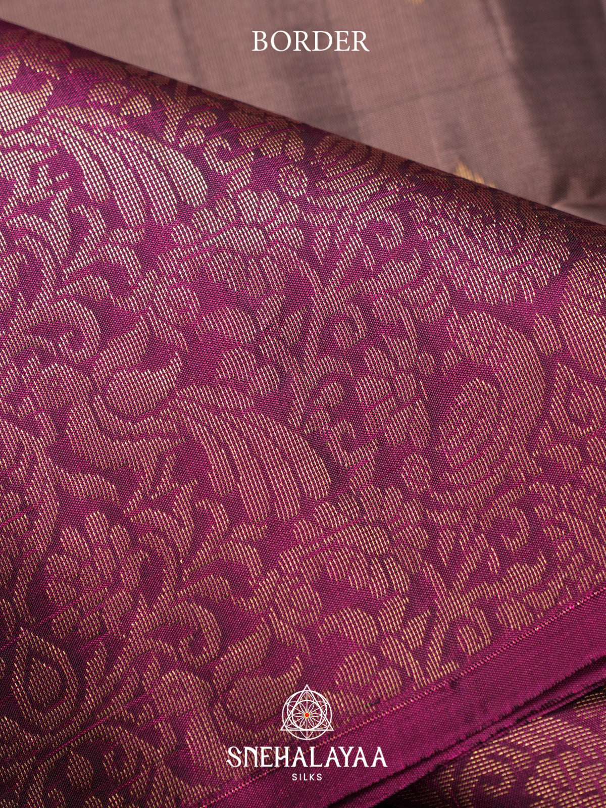Mauve Brown Soft Silk Saree