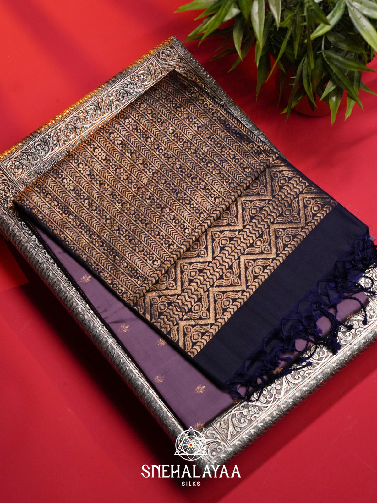 Lilac Soft Silk Saree