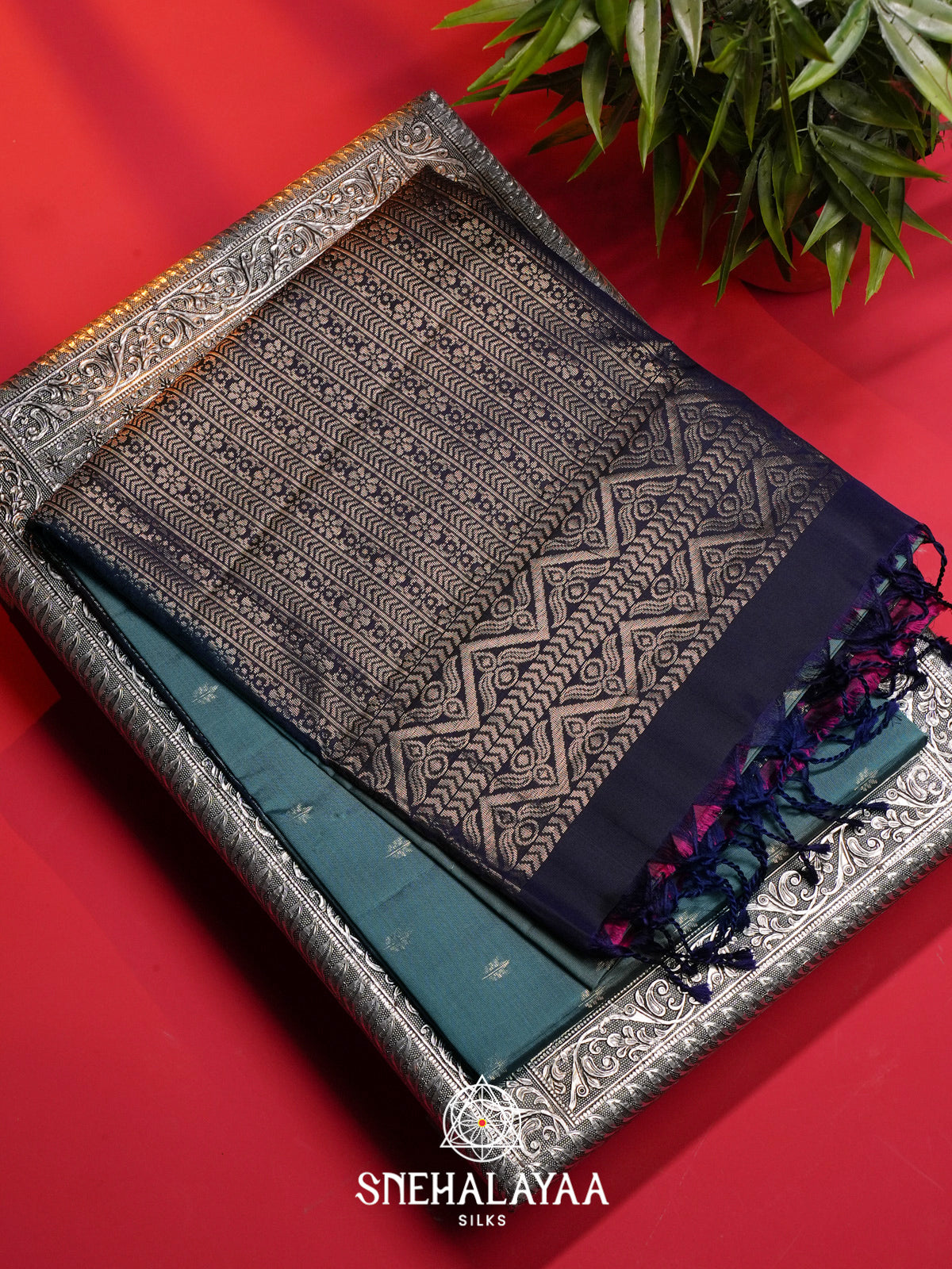 Pale Blue Soft Silk Saree
