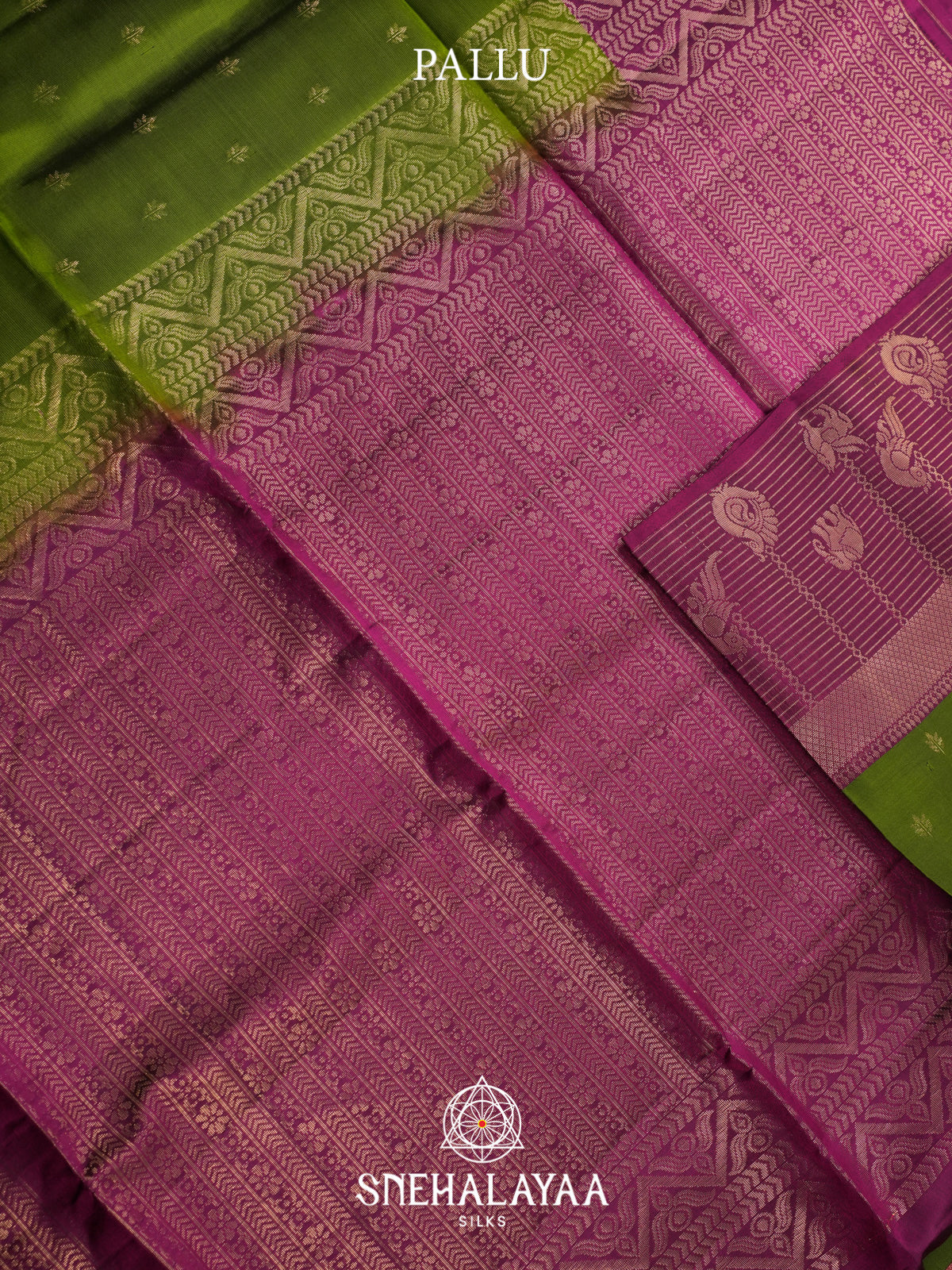 Parrot Green Soft Silk Saree