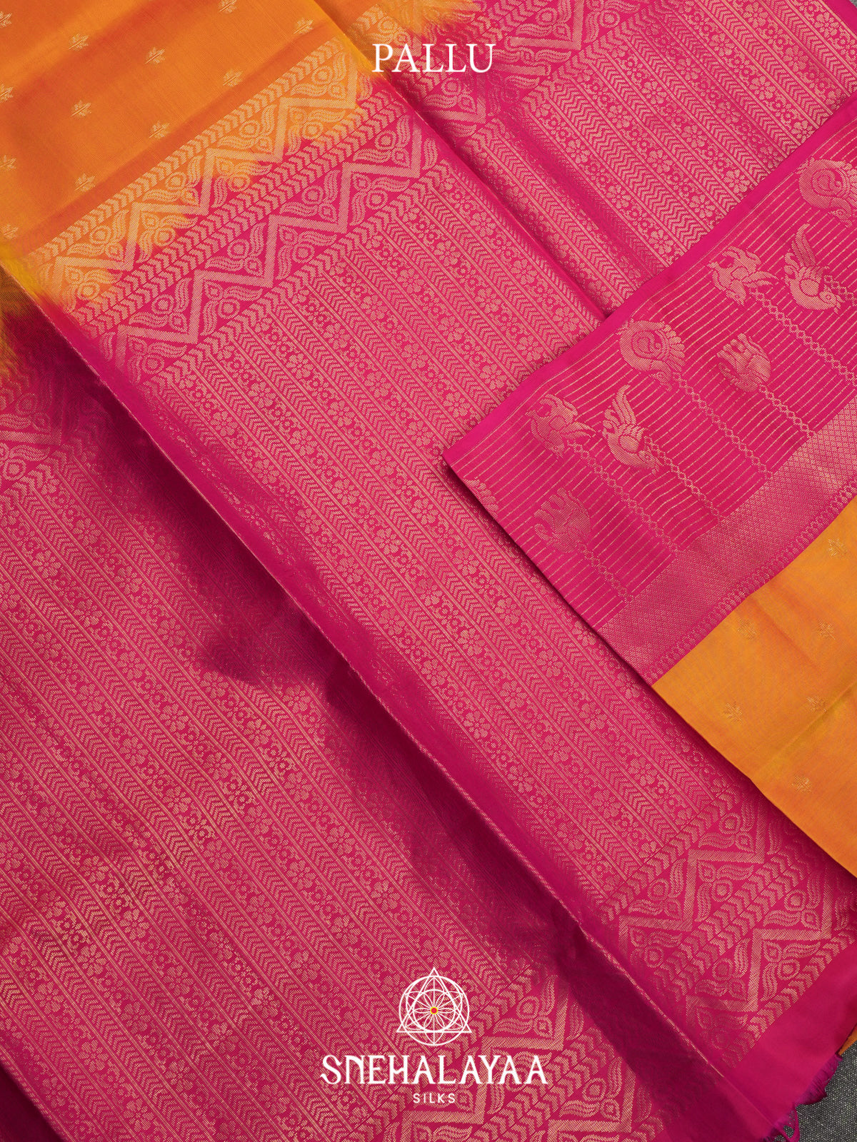 Orange Soft Silk Saree