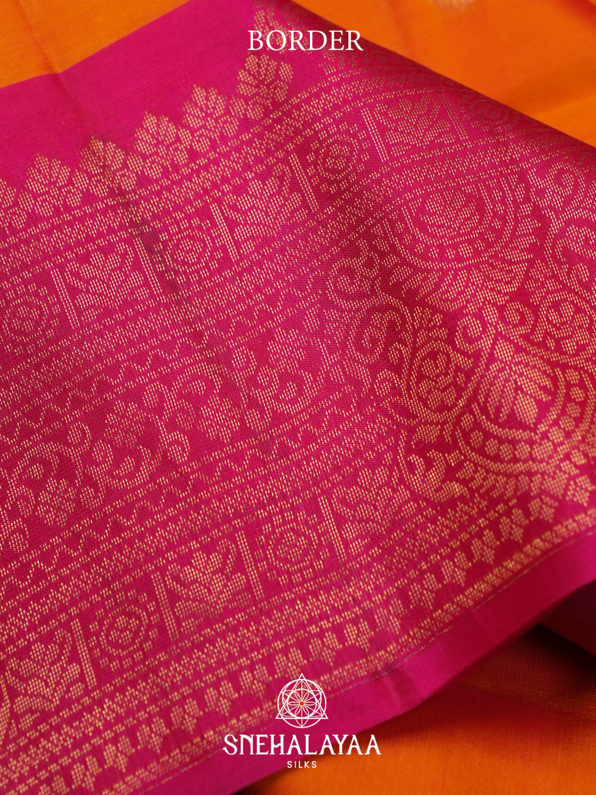 Orange Soft Silk Saree