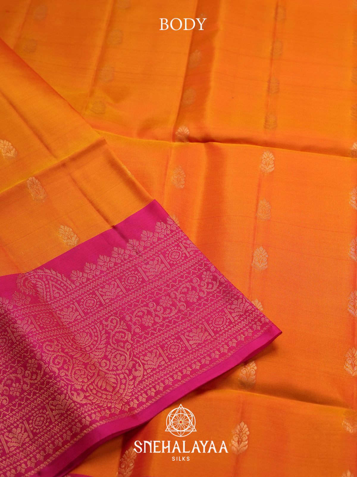 Orange Soft Silk Saree