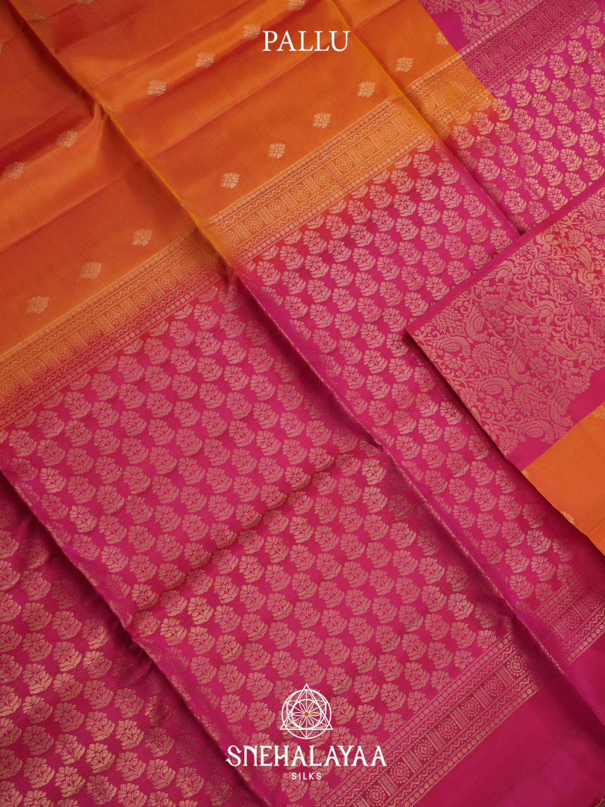 Orange Soft Silk Saree