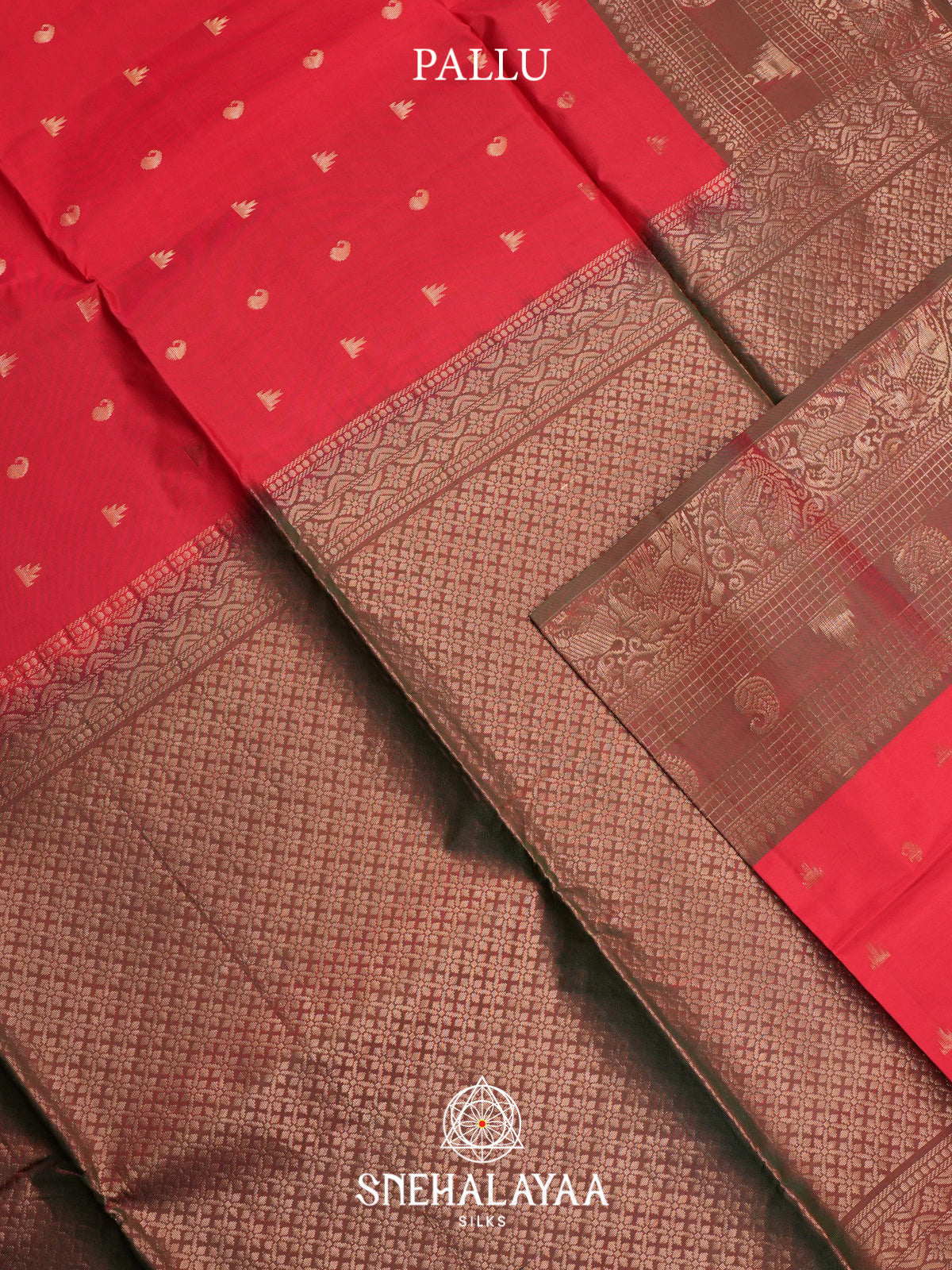 Ruby Red Soft Silk Saree