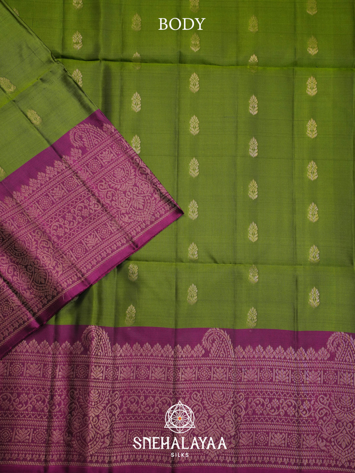 Parrot Green Soft Silk Saree