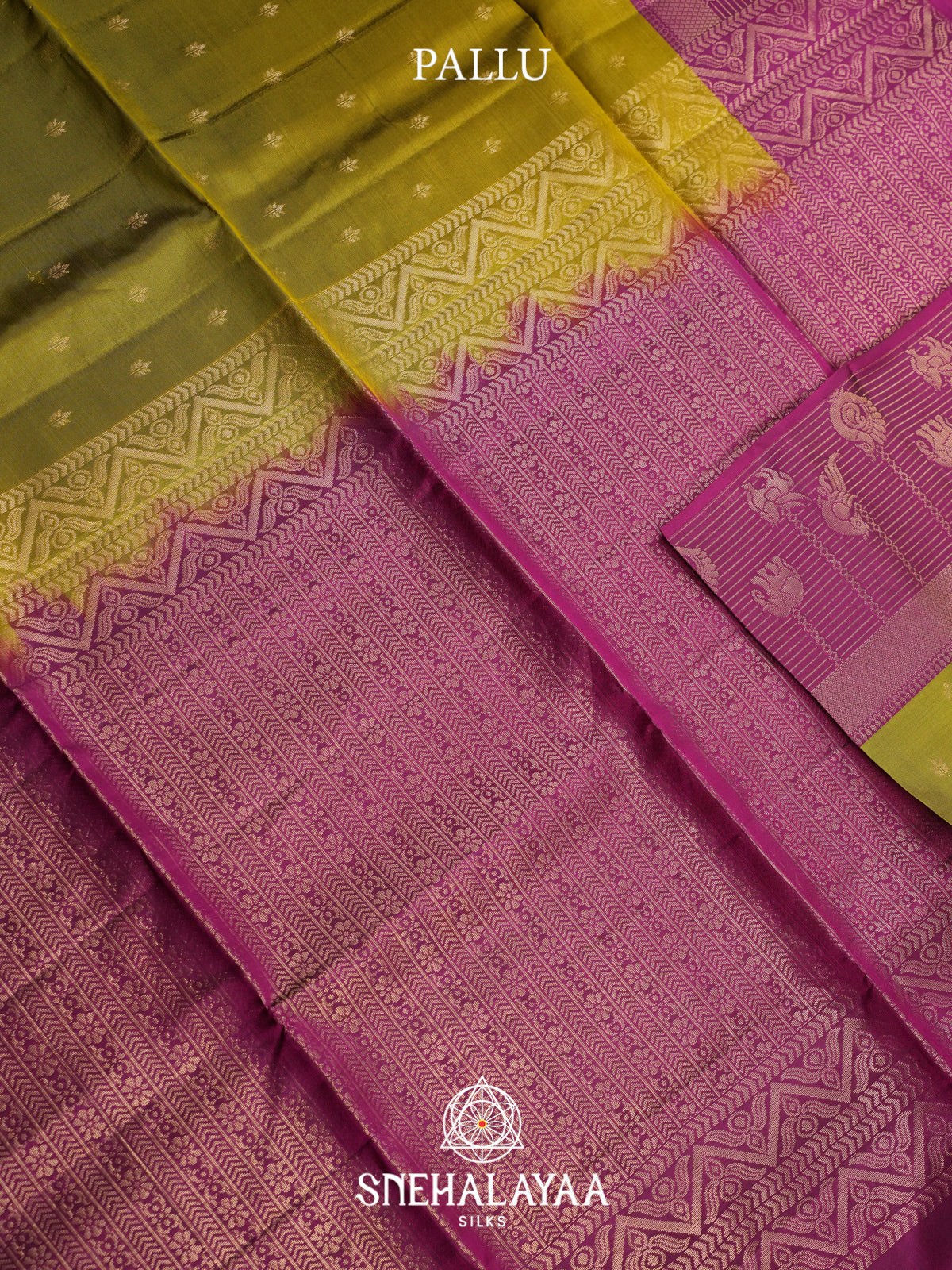 Chartreuse Green Soft Silk Saree