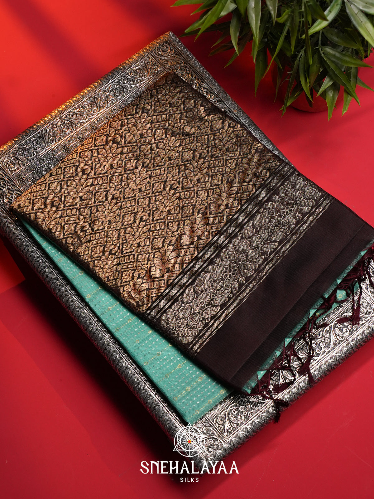 Mint Green Soft Silk Saree