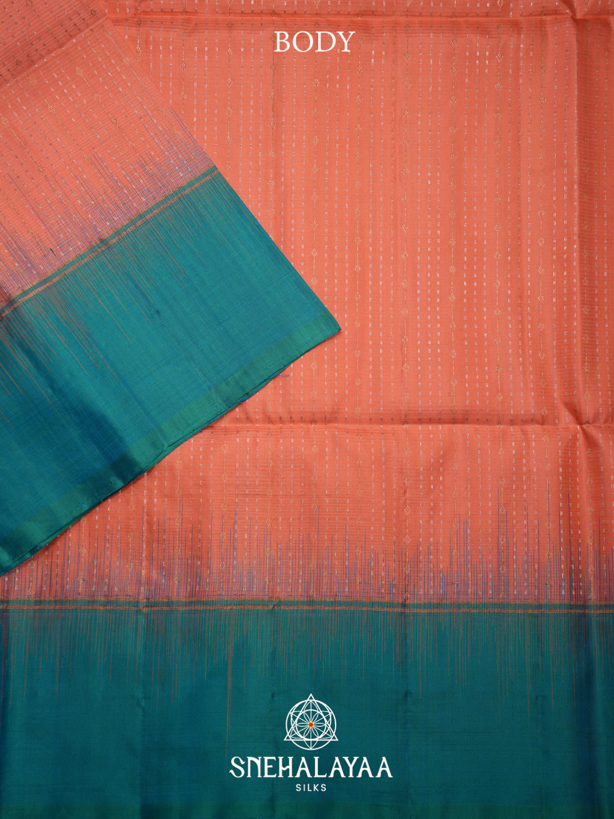 Peach Soft Silk Saree
