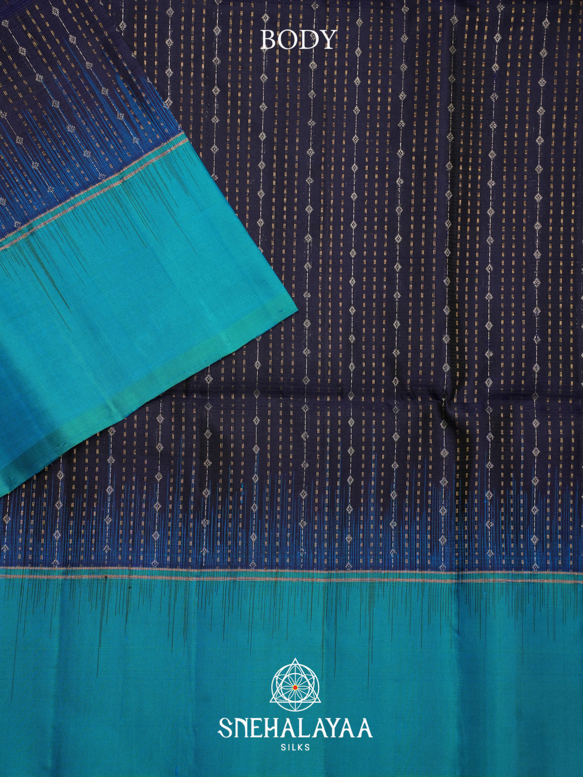Midnight Blue Soft Silk Saree
