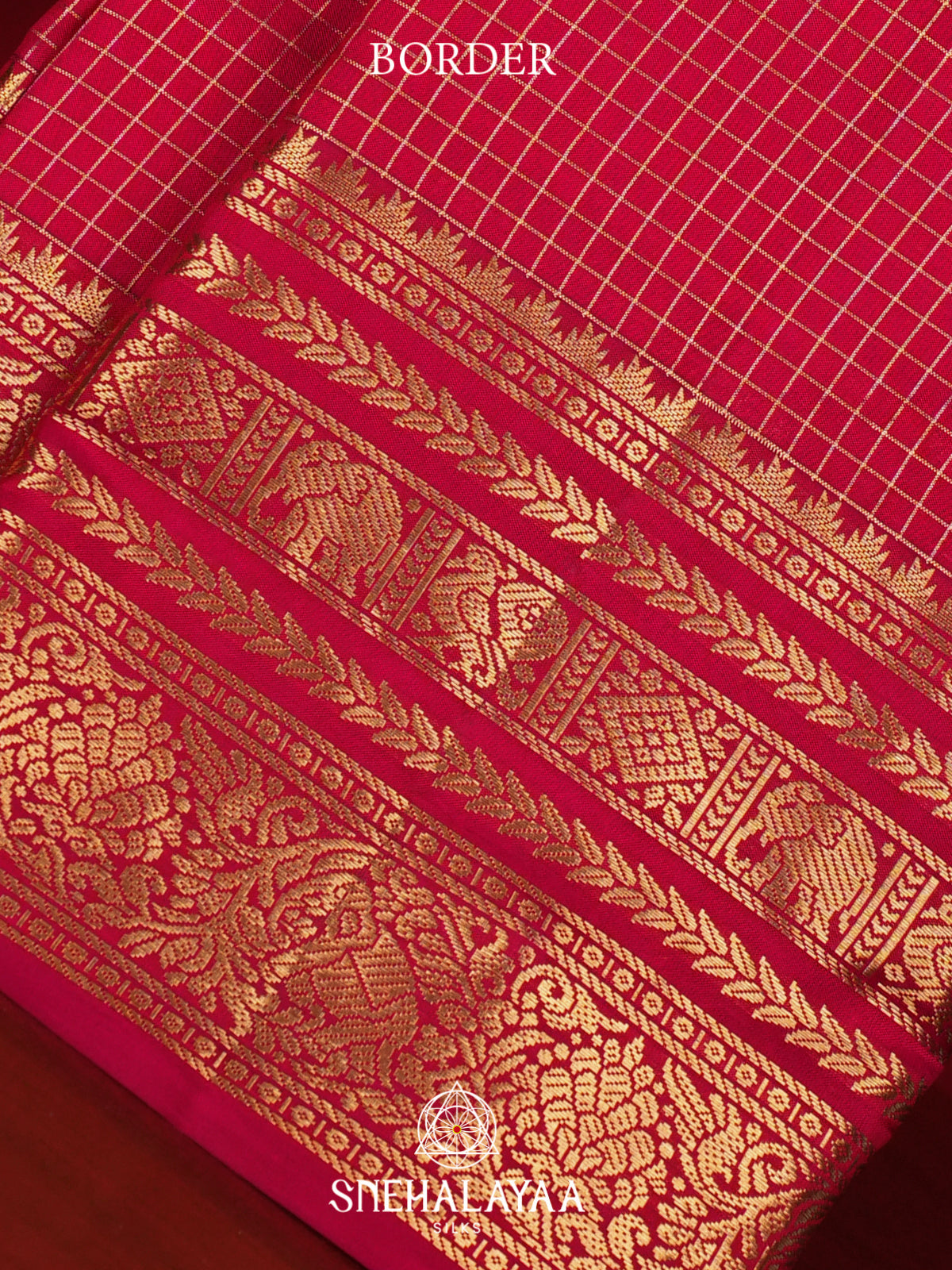 Rani Pink Kanjivaram Silk Saree