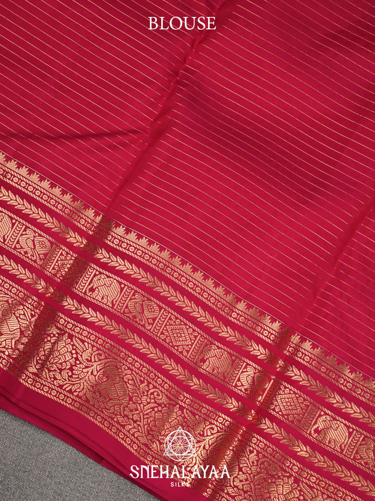 Rani Pink Kanjivaram Silk Saree