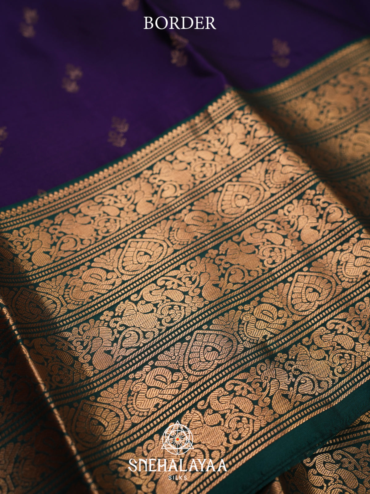 Purple Kanjivaram Silk Saree