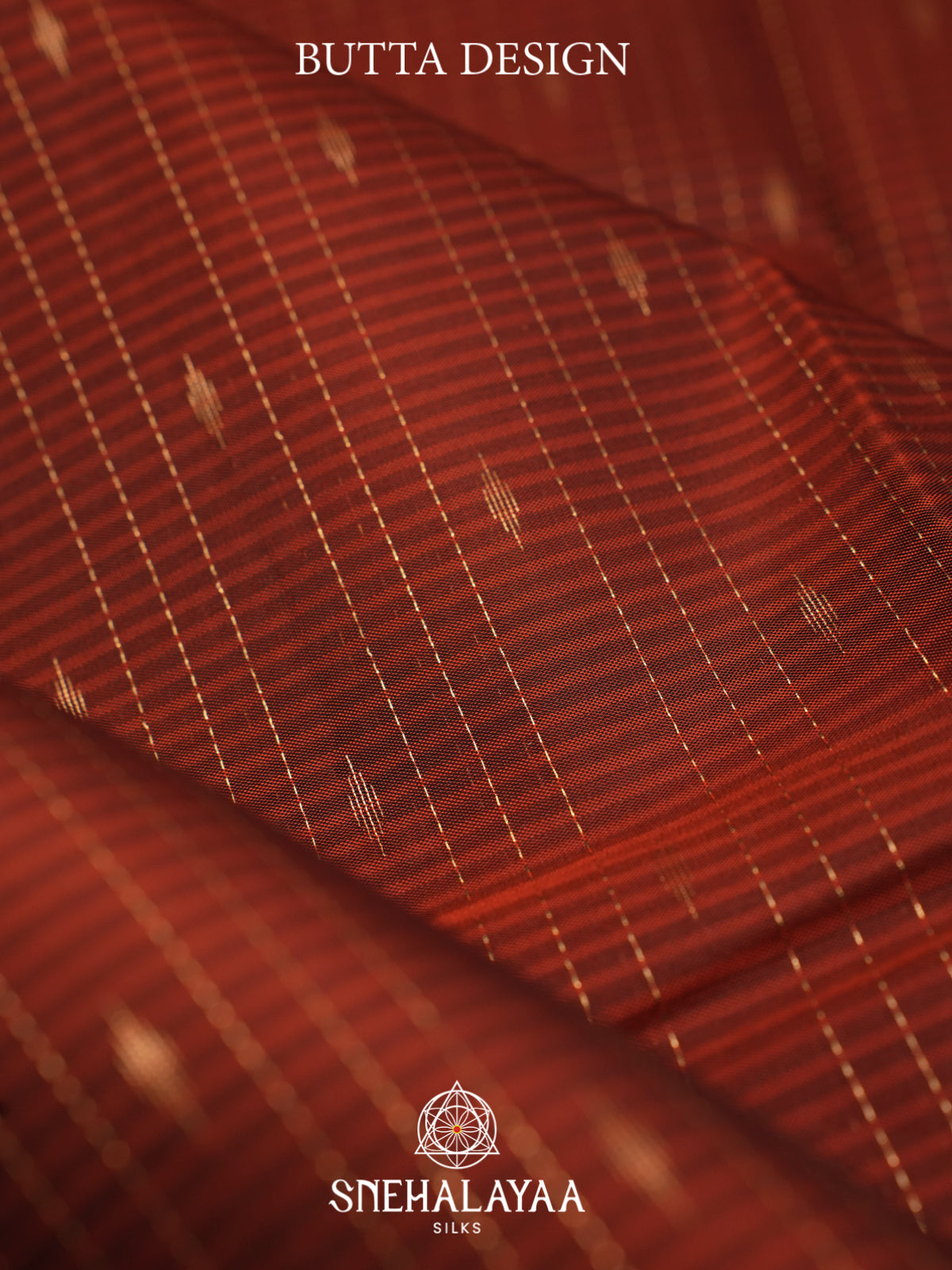 Brick Red Kanjivaram Silk Saree