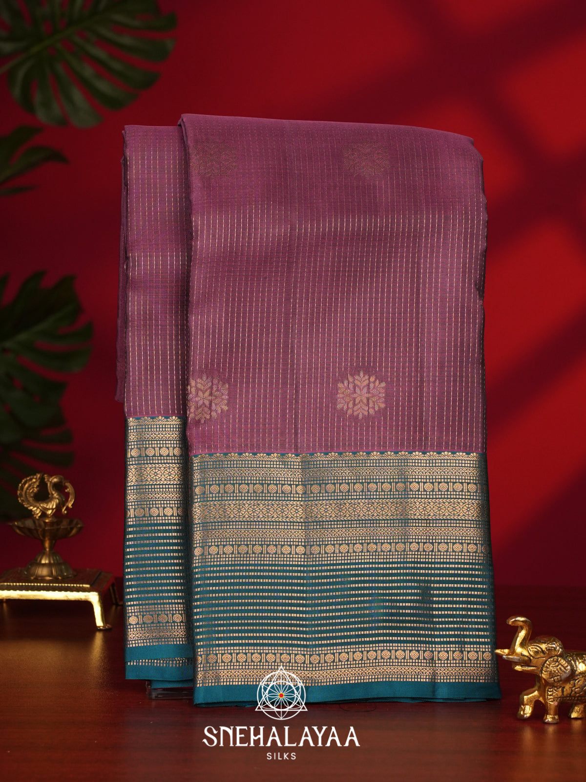 Onion Pink Kanjivaram Silk Saree